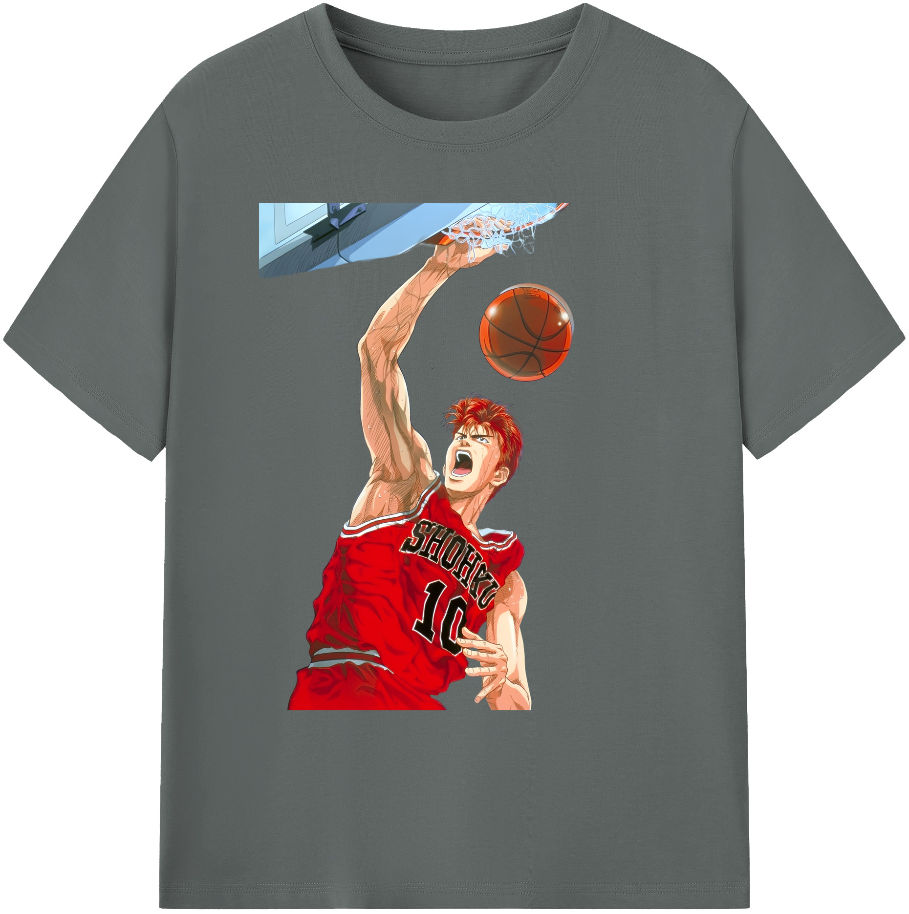 （画像用） SLAM DUNK／スラムダンク 綿100％ メンズ半袖Tシャツ｜肌触りやわらか＆通気性